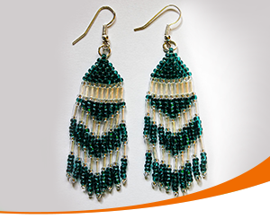 Серьги из бисера